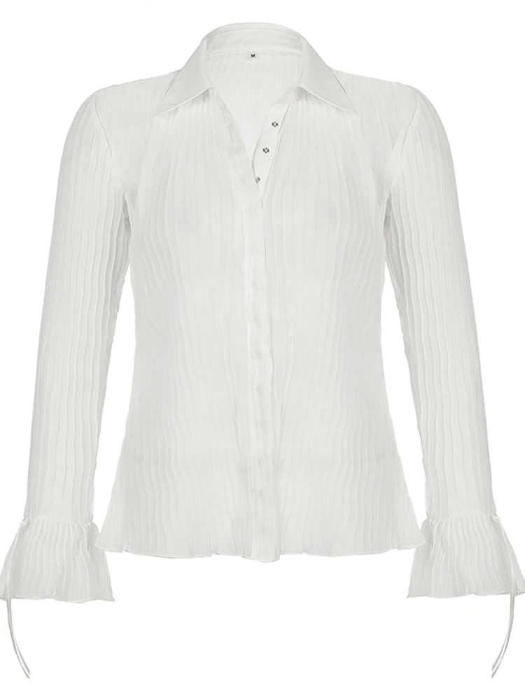 Женская футболка с оборками и отложным воротником в стиле ретро | одежда