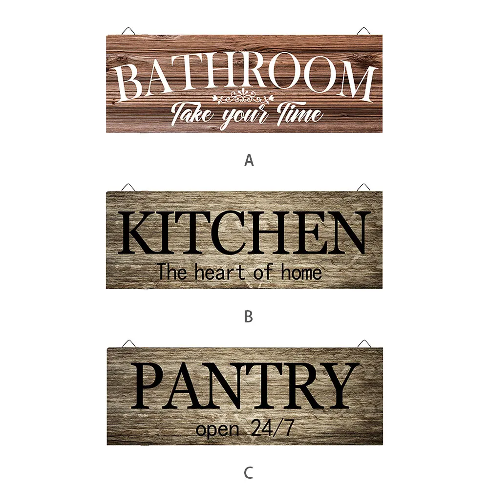 Настенная подвесная буфета для домашнего декора деревянный прямоугольный знак