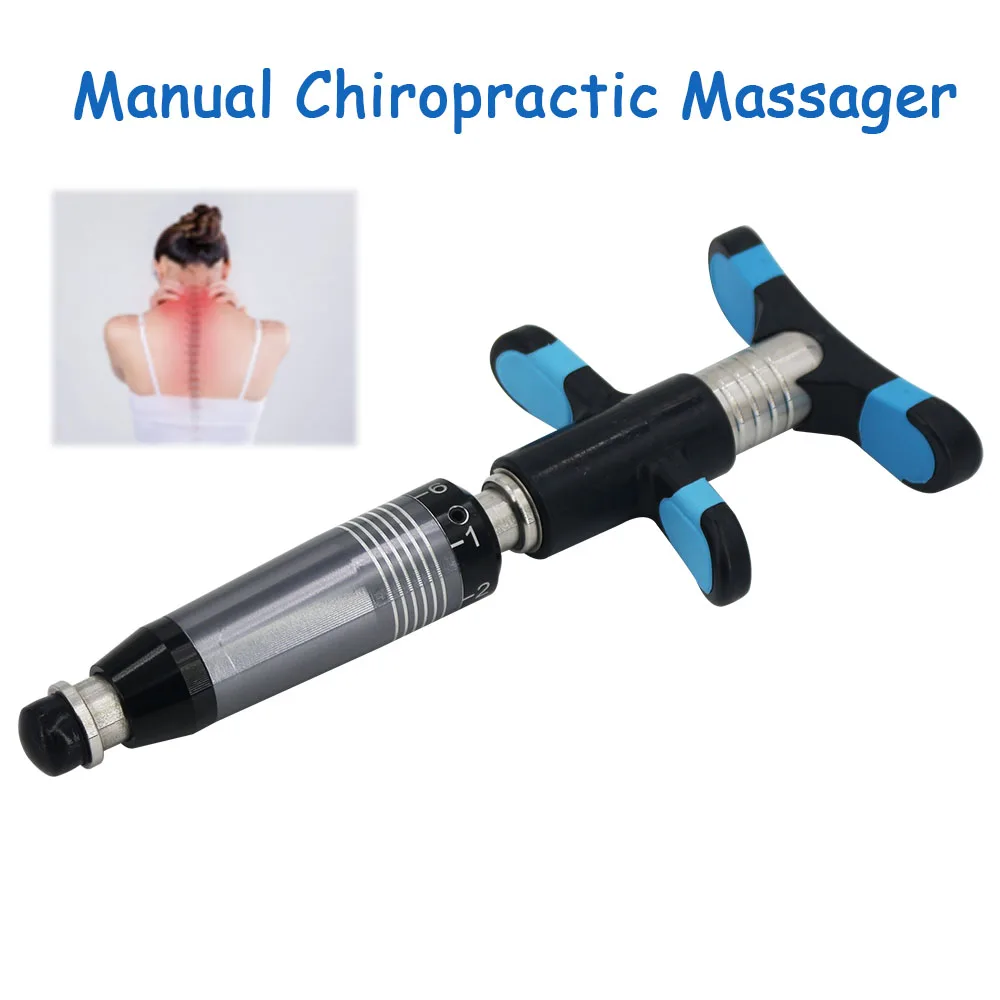 

6 Levels Chiropractic Adjustment Tool Health Care Manual Massage Gun Activation Correction Therapy Spine Bone Massager Set New