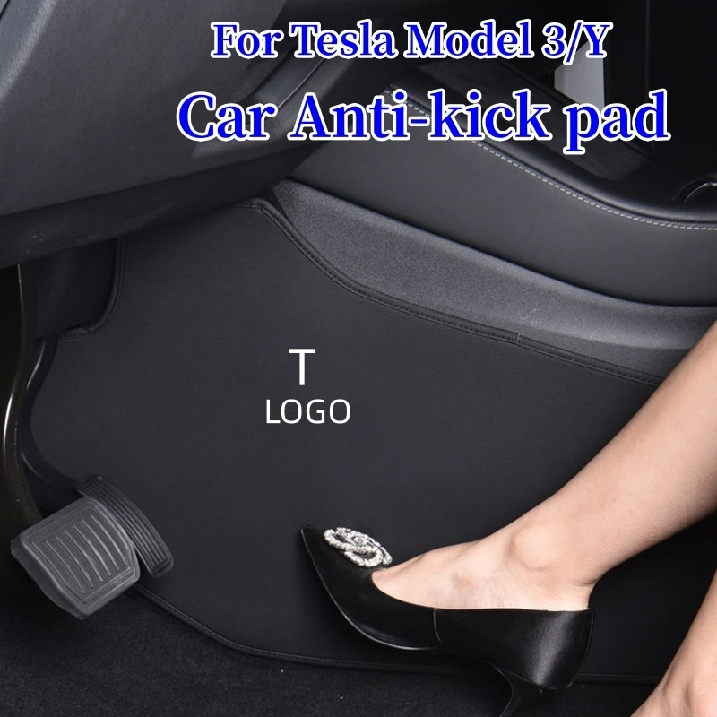 

Leather Car Central Control Side Anti-kick Pad for Tesla Model 3 Model Y Car Seat Protector Pad Tesla Model Y 2023 Accessories