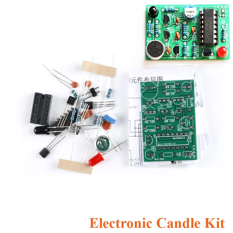 

Analog Electronic Candle Lights Blowing Control Simulation Candle Suite DIY Kit Module Trousse Timer Component Electronic