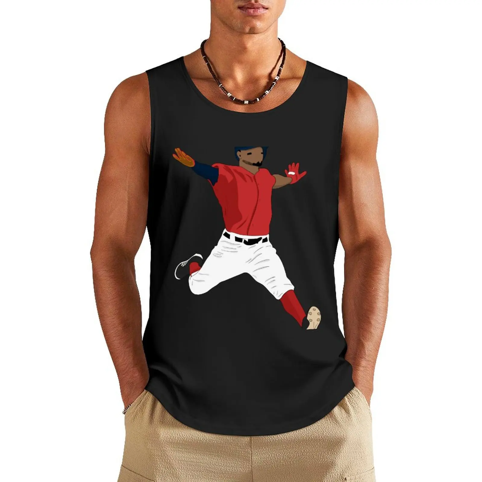 Майка Xander Bogaerts Мужская бодибилдинг жилет для бодибилдинга