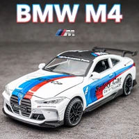 simulation 132 m4 safety car alloy racing metal diecast car model pull back flashing musical kids toys boys gift collectible
