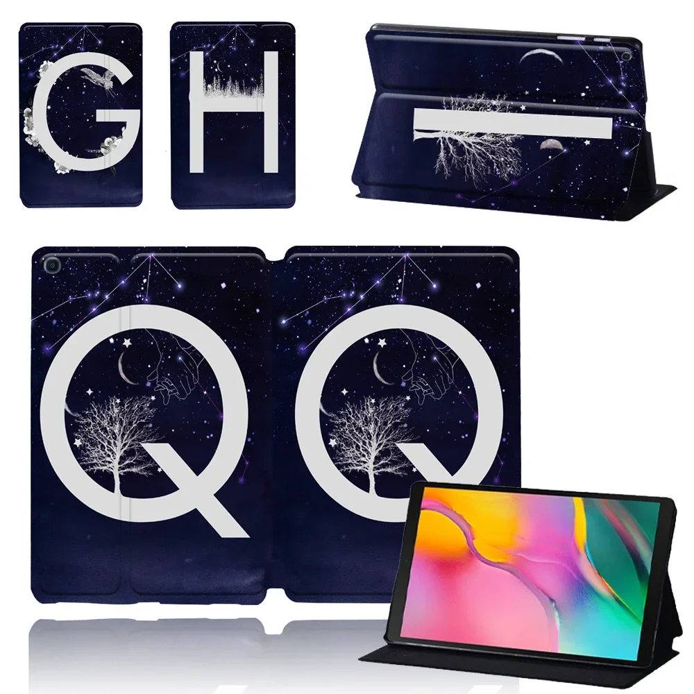 Чехол для Samsung Galaxy Tab A9 8 7 Plus 11 чехол с космическим рисунком из искусственной кожи