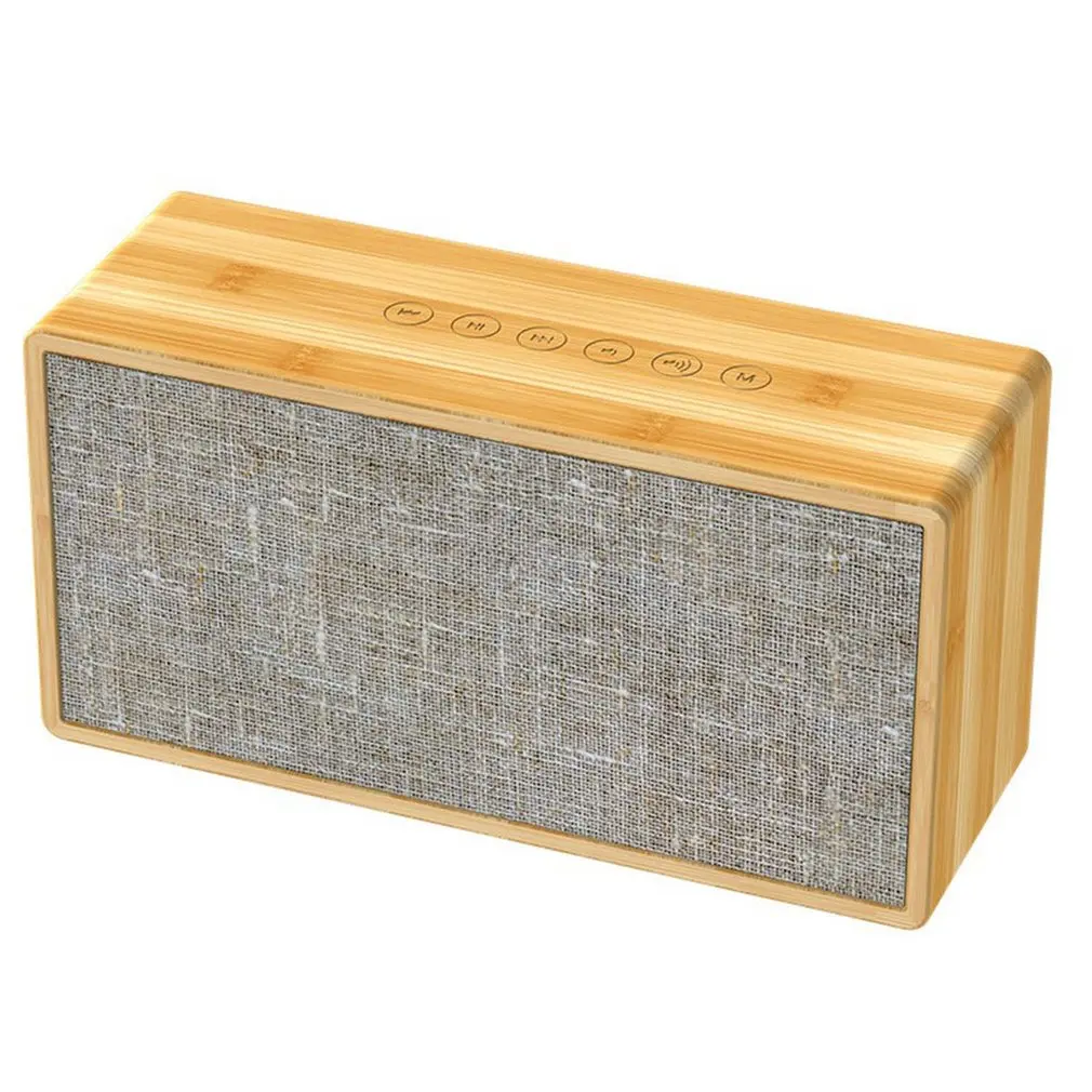 

Wooden Wireless Speaker Large Volume Speakers Cute Desktop Subwoofer 3D Stereo Music Portable Home Sound Box