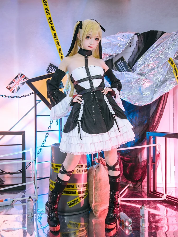 

Azur Lane Marie Rose game Dead or Alive Cosplay anime Costume Lovely Lolita Dress Uniform Halloween Party Outfit Women Girls