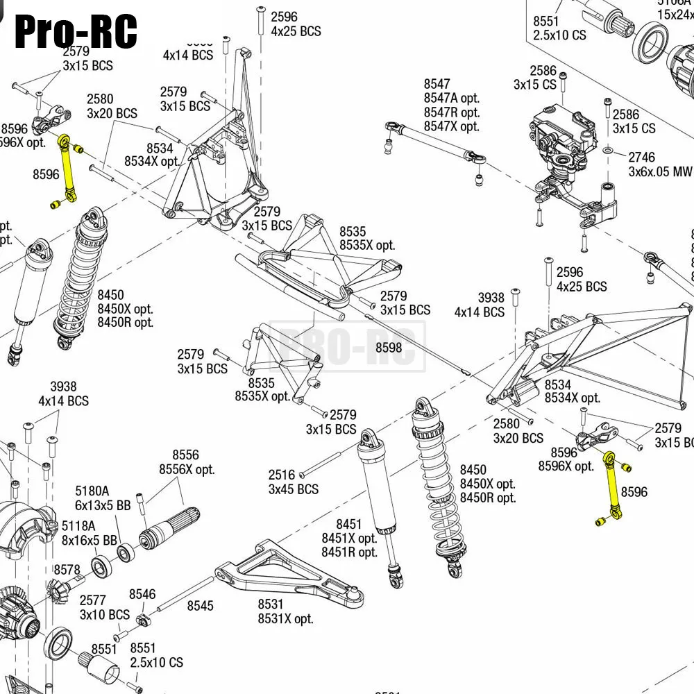 1 комплект 62 мм 85 соединительный стержень 102 8596 8597 8547 для Traxxas 1/7 Unlimited Desert Racer UDR