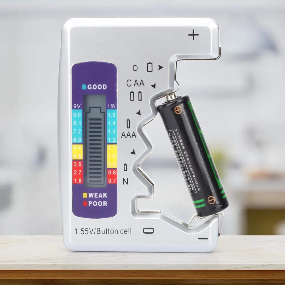 

Size Battery Capacity Battery Lithium Voltage Tester Battery Indicator Level Volt Detector Monitor Meter Digital Battery Compact