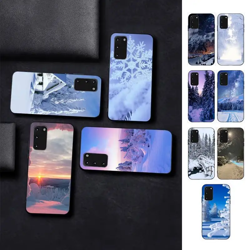 

Winter snow Phone Case for Samsung S10 21 20 9 8 plus lite S20 UlTRA 7edge