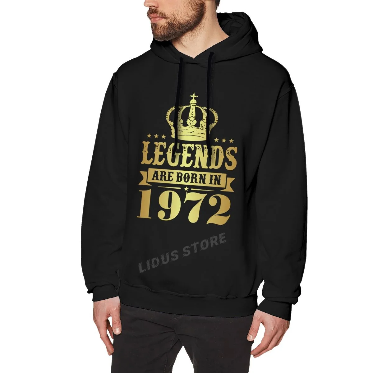 

Legends Are Born In 1972 50 Years For 50th Birthday Gift Hoodie Sweatshirts Harajuku clothes 100% Cotton Streetwear Hoodies