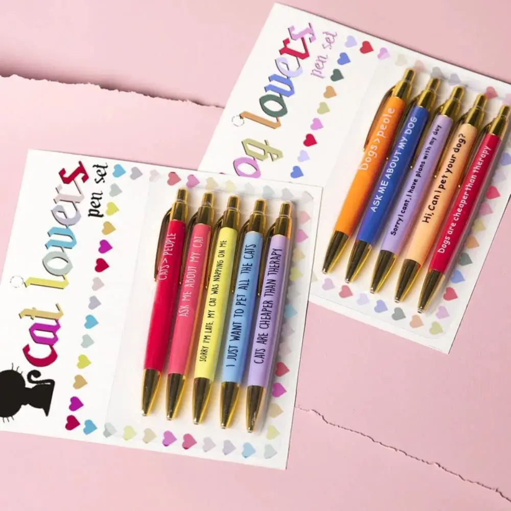 

Creative Stationery For Who Loves Pets Cat & Dog Lovers Cute Gifts Ball Point Pens Funny Pens Neutral Pen Gel Pen
