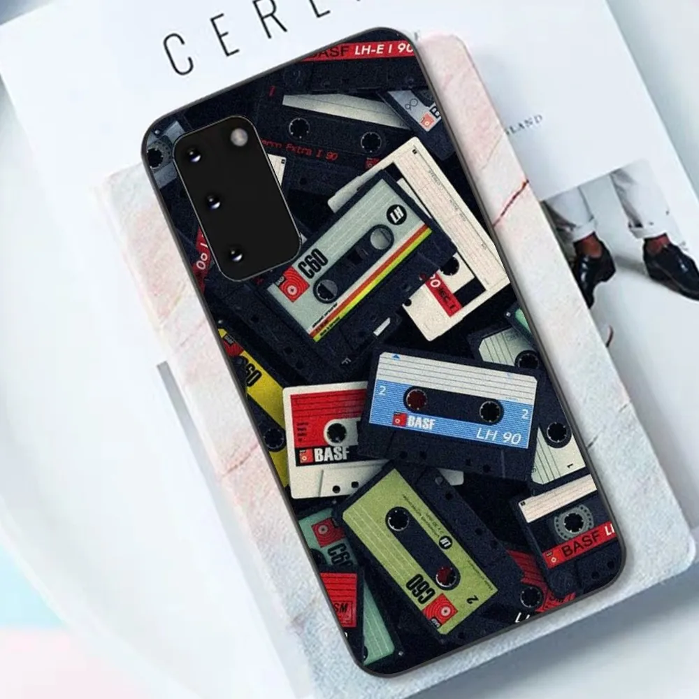 Чехол для телефона с кассетной лентой в стиле ретро Samsung S 9 10 20 21 22 23 30 24 Plus Lite Ultra FE