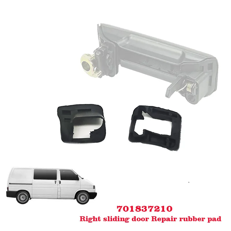 

Repair rubber pad SLIDING DOOR HANDLE RIGHT EXTERIOR FOR VW T4 TRANSPORTER BUS BOX NEW 701837210