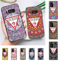 brand guess colorful boho mandala flowers phone case for samsung galaxy note10pro note20ultra note20 note10lite m30s