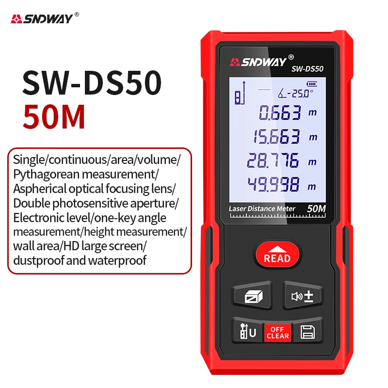 

Фотометр 50 м, 70 м, 100 м, 120 м, Электронная рулетка, лазерная рулетка, измерительный дальномер, строительные инструменты