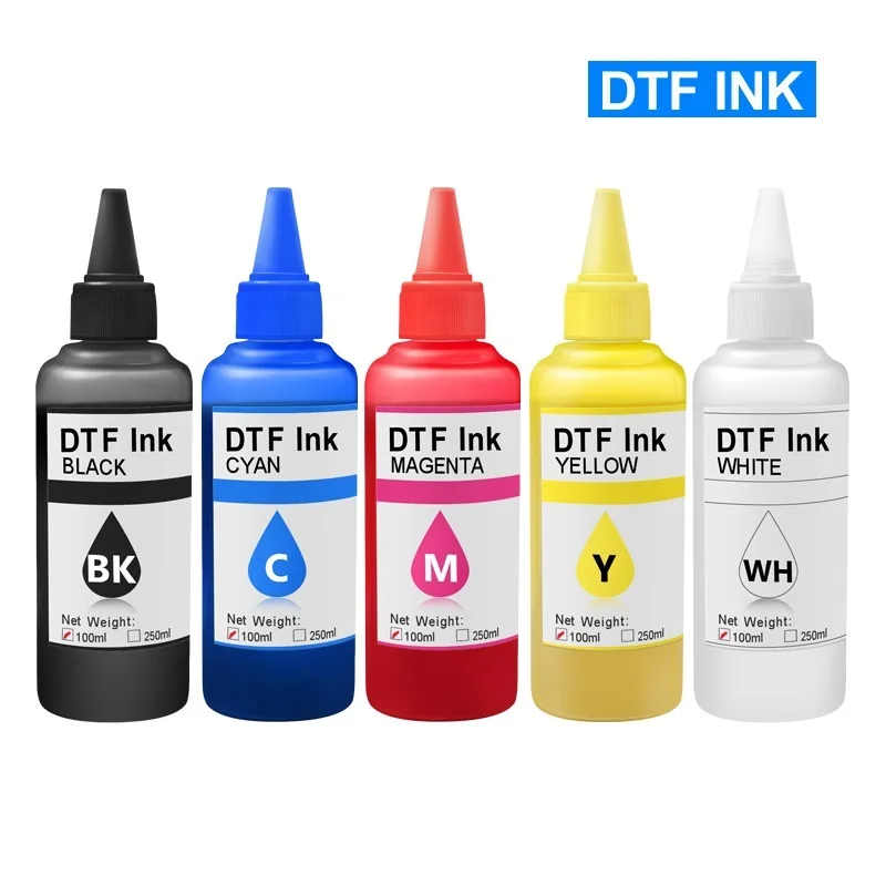 

2022 100ML DTF INK Textile ink DTF printing For For Dirent printer film heat transfer for PET Film hot melt powder transfer film
