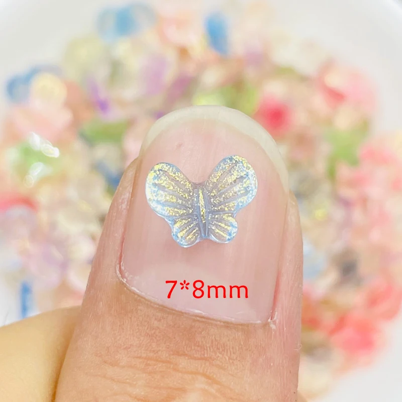 100 шт. новые милые смешанные блестящие Мультяшные режущие полимерные Стразы для