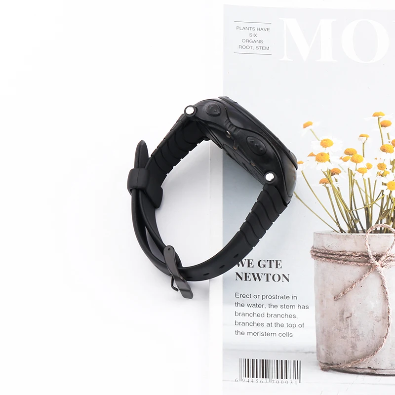 Watch Accessories Men's rubber watch strap for Suunto vector Outdoor sports waterproof watch band buckle screw tool