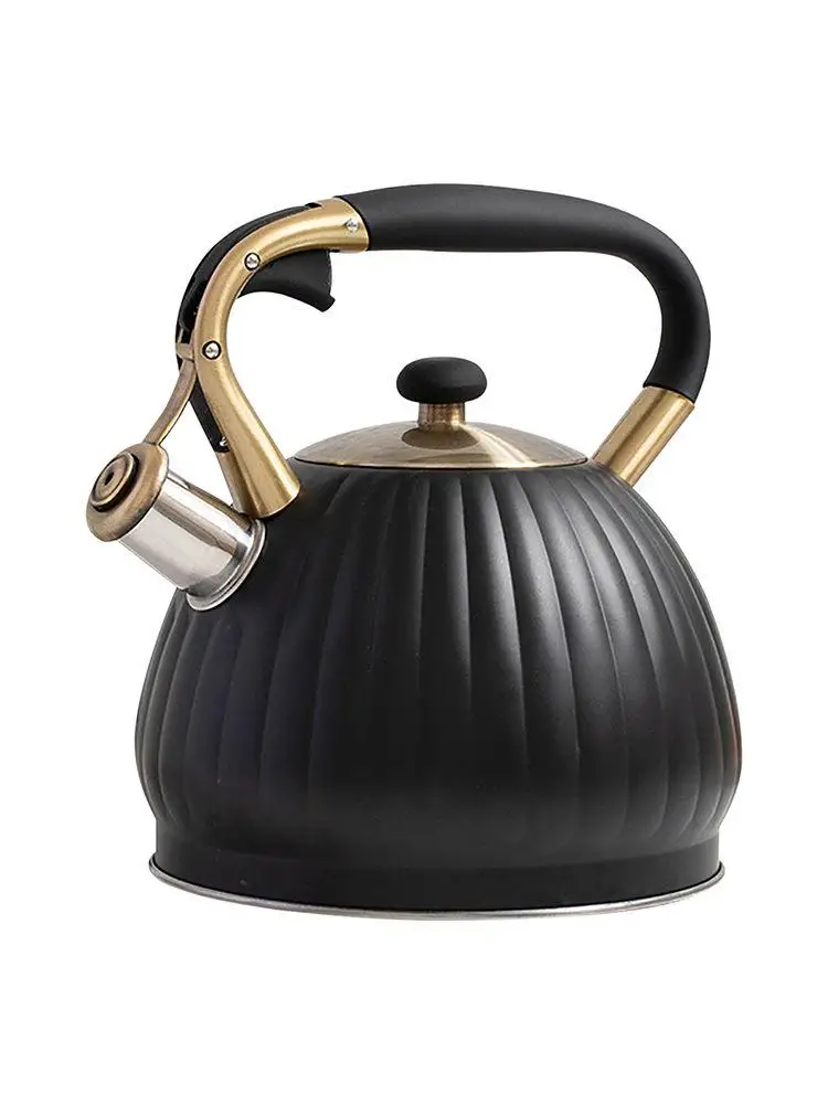 Whistling Tea Kettles - Stainless Steel Whistling Teapot | Stovetop with Boils Faster Bottom | Ergon