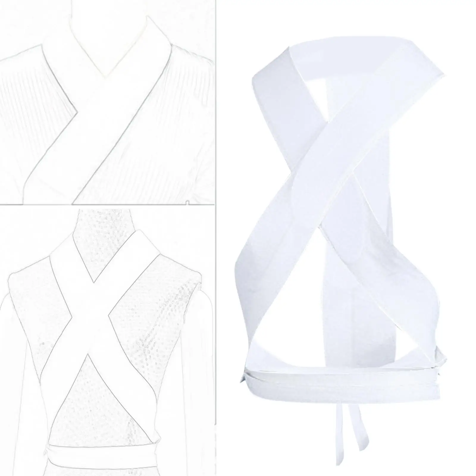 

Японское кимоно с воротником и поясом оби для празднования свадьбы