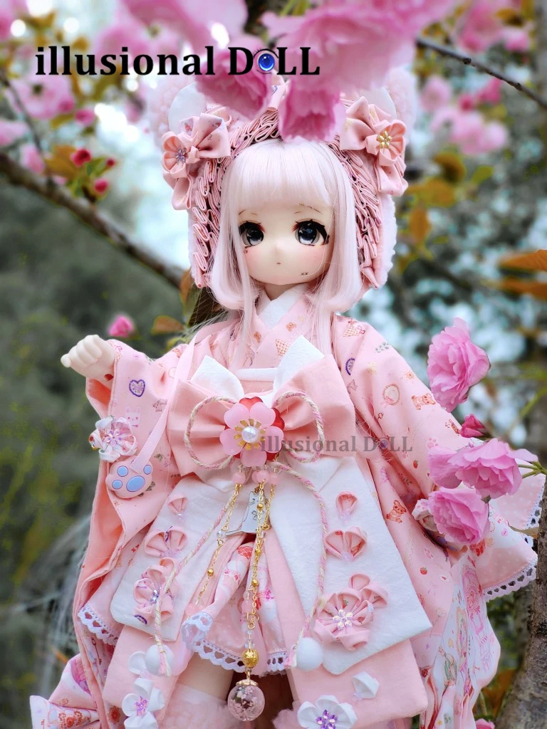 

Doll Dress Cloth for 1/3 1/4 1/6 BJD Doll kimono Fflower dresses for 3 4 6 point doll Toy accessories MDD limited edition