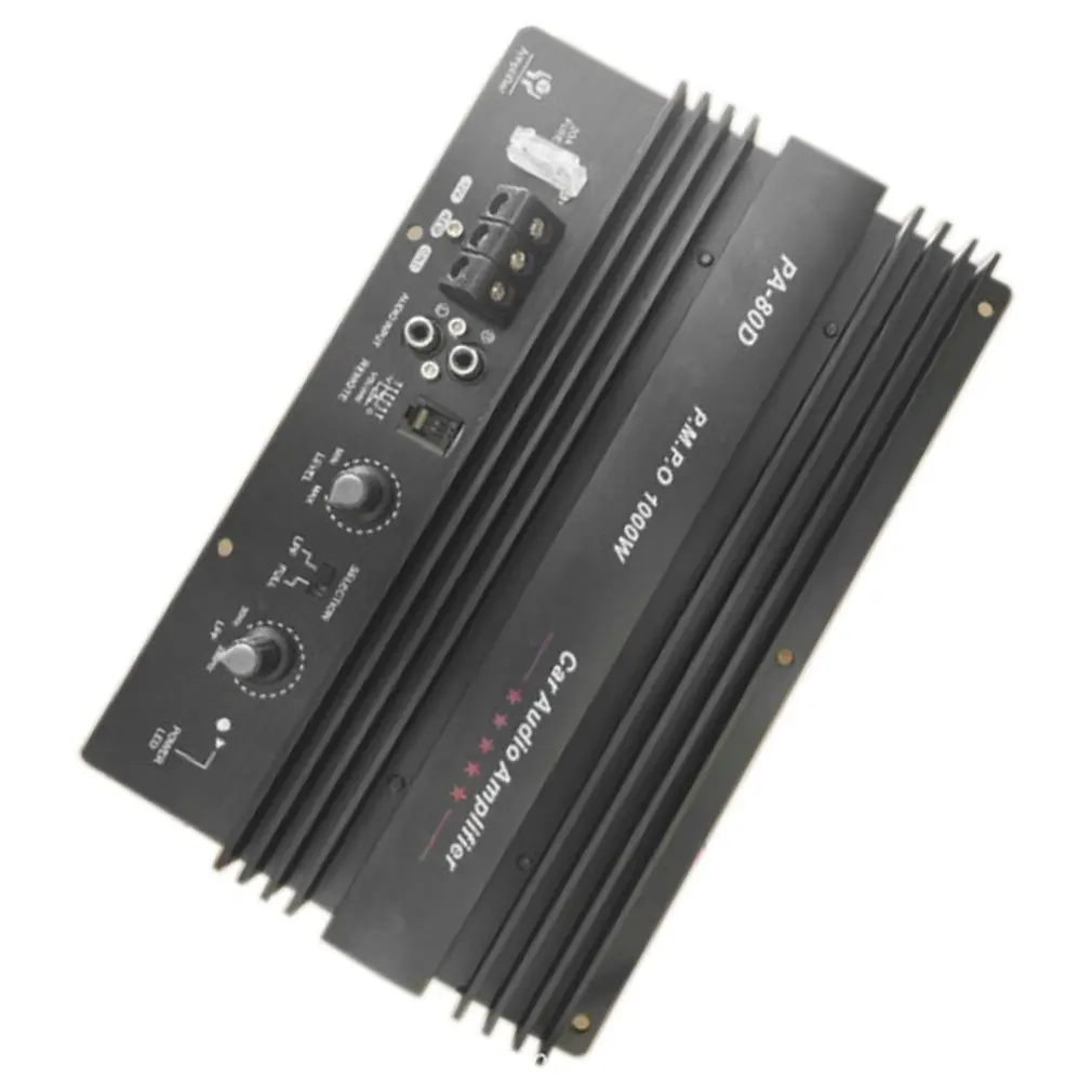 

12V 1000W Amplifier Board Mono Car Audio Power Amplifier Powerful Bass Subwoofers Amp for Car Modification PA-80D