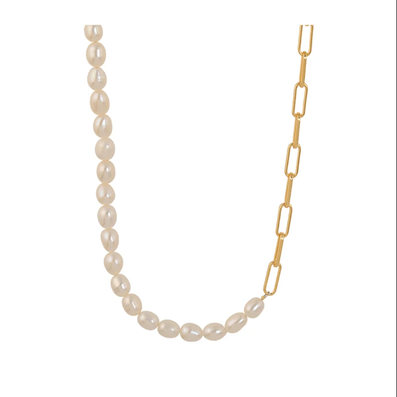 Европейская и американская цепочка из нержавеющей стали ожерелье-чокер с