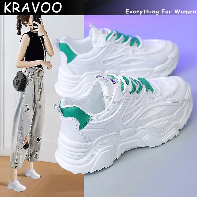 

KRAVOO INS Casual Women Sport Sneaker 2023 Comefortable Women's Sports Shoes Athletic Shoe Female Sneakers Tennis Ladies Shoes