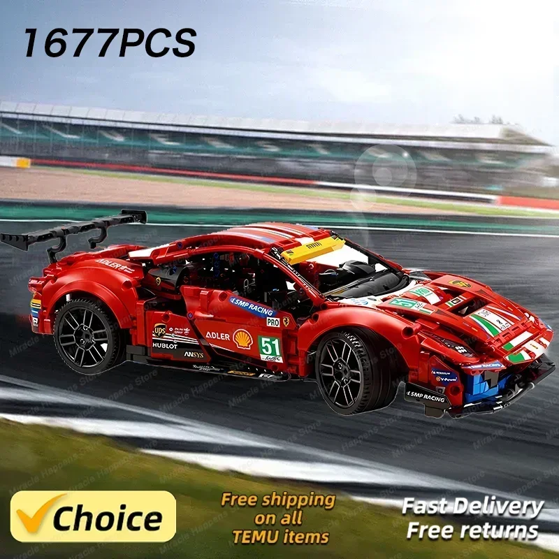 GTE F1 Строительная модель игрушечного автомобиля для детей в возрасте от 14 лет