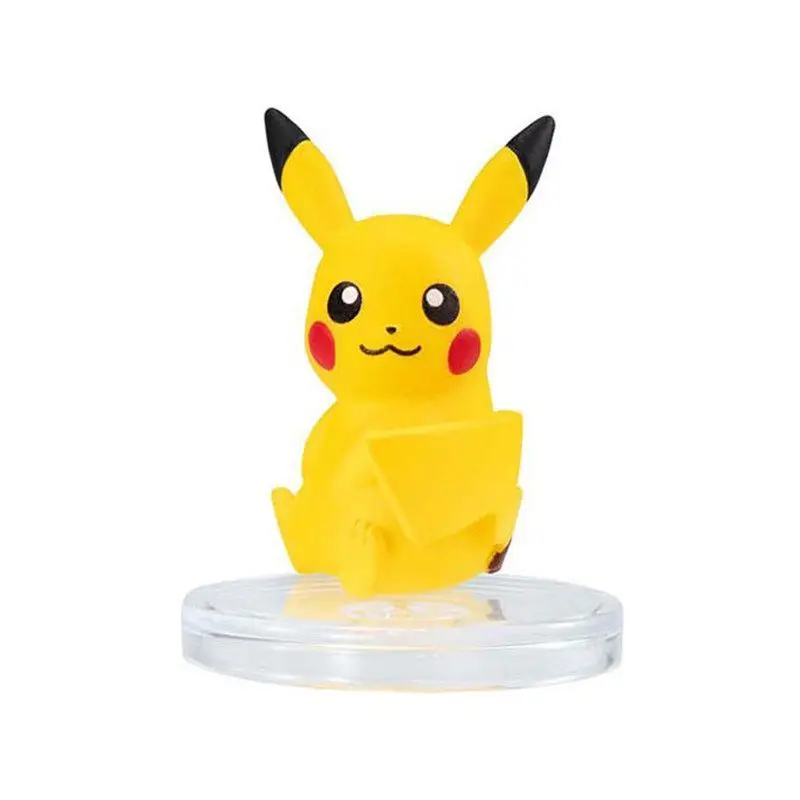 Фото Фигурка Bandai Gashapon Pokemon Pikachu Sylveon Shinx в сидячей позе, игрушка, подарок, милая модель персонажа, подарок для коллекционеров и любителей хобби №4