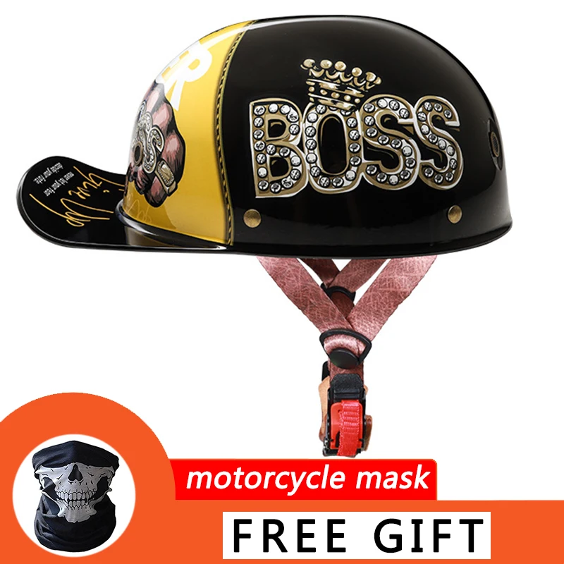 

Motor Helmet Retro Motorcycle Helmet Moto Helmet Scooter Vintage baseball cap For Yamaha R1 R6 R15 XJ6 FZ1 MT09 MT07 FZ6 XJR1300