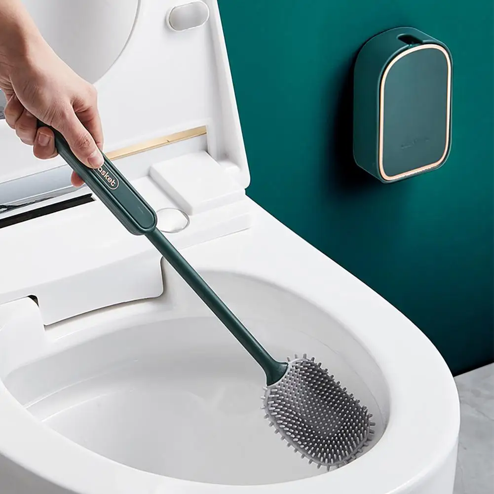 

1 Набор, силиконовая щетка для унитаза, с держателем