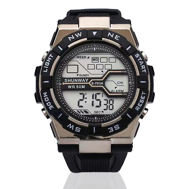 

New Cool Luminous Men Outdoor Sport Watches Led Calendar Waterproof Digital Smart Watch Fashion 2022 reloj hombre