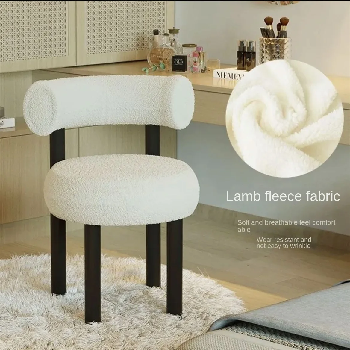 Dressing Table Chair Light Luxury Simple Round Stool