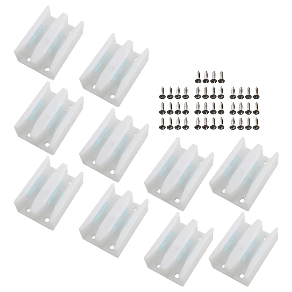 

10pcs Glass Sliding Door Guides Glass Door Limit Slider Portable Shower Door Guides