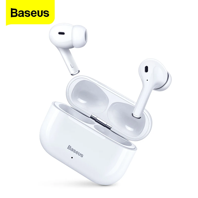 

Baseus W3 Bluetooth Earphones, TWS Bluetooth 5.0 True Wireless Headphones, With Mic Handfree Earbuds, For iPhone Gamer Headset