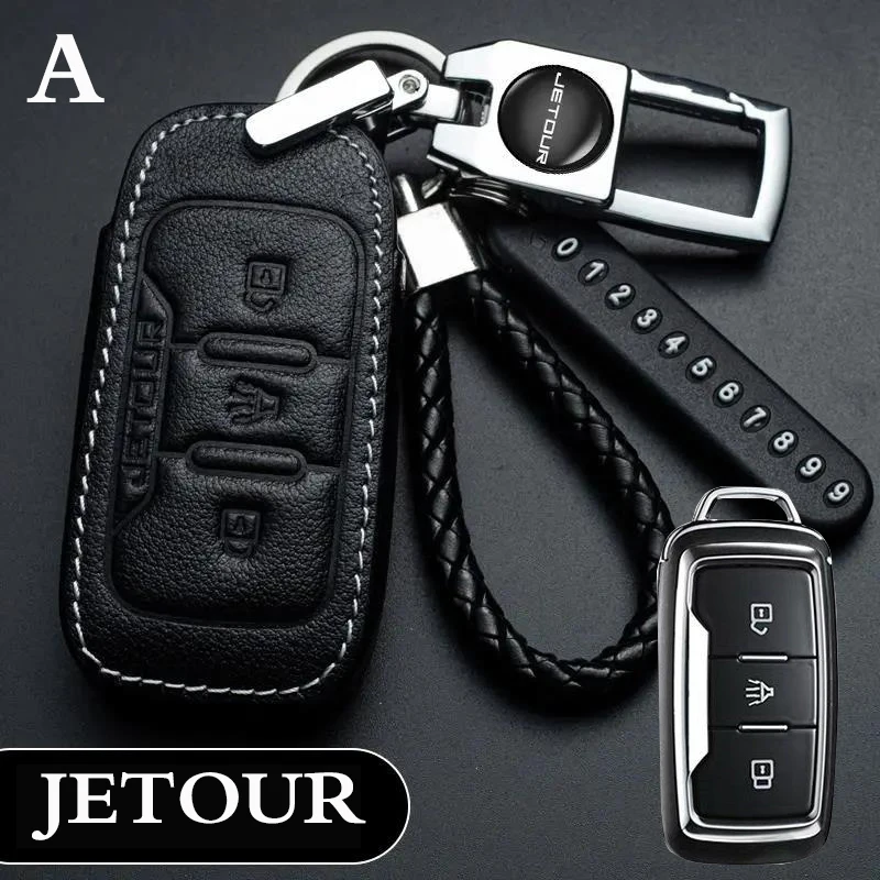

100% Brand New Car key case keychain For Chery Jetour X70 X90 X95 2020 2021 2022 Remote control key protector Car accessories