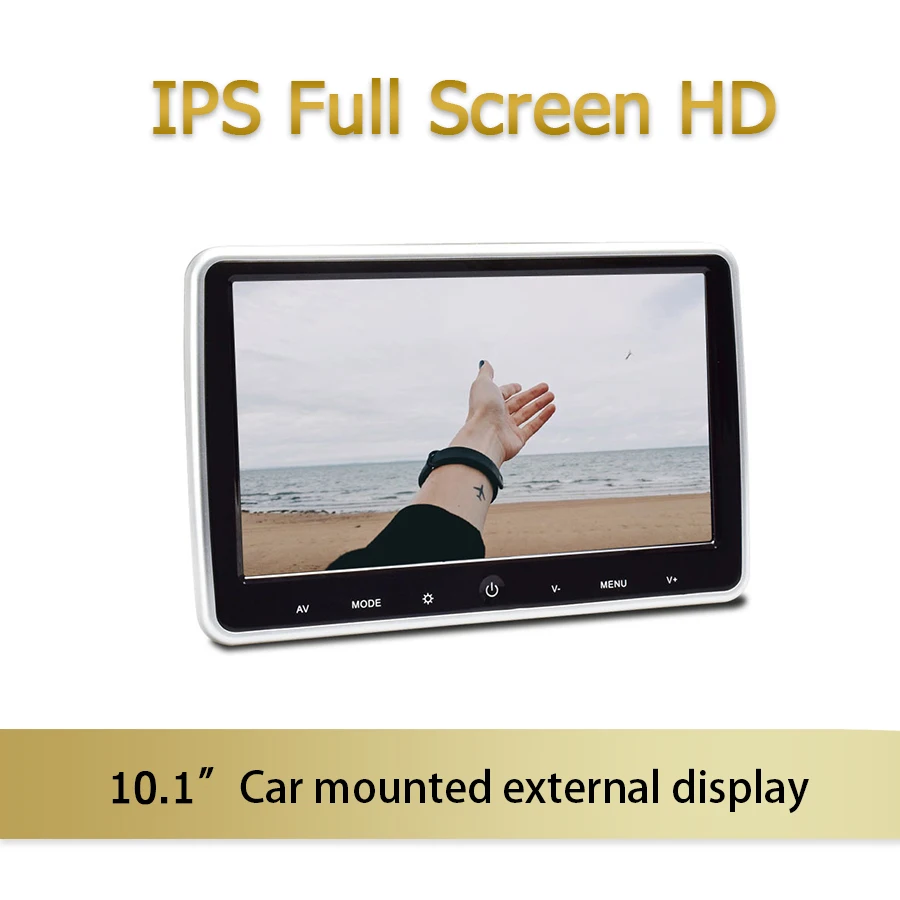 

Ультратонкий ЖК-дисплей 10,1-дюймовый автомобильный монитор на подголовнике, AV-плеер, зеркальная связь, видеоэкран FHD1080P с USB/SD мультимедиа