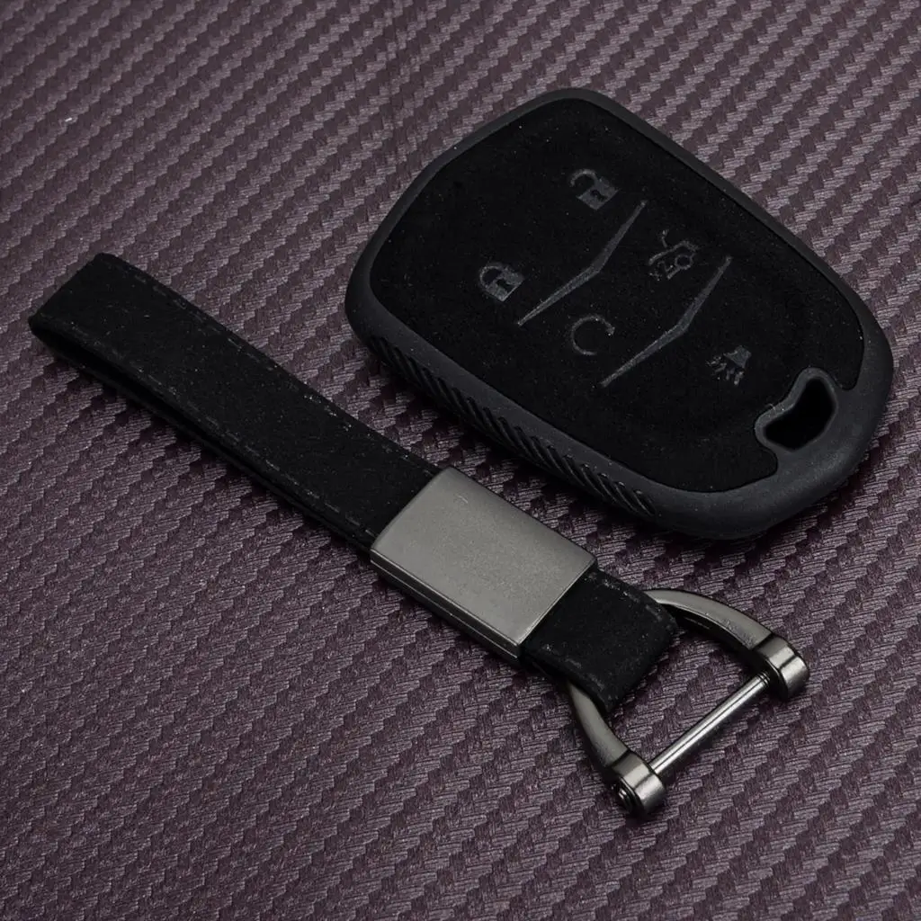 

Автомобильный пульт дистанционного ключа из ТПУ чехол оболочка замша PU 5 Кнопки подходит для Cadillac XTS ATS CT6 XT5 CTS SRX Escalade ESV ATS-L DTS