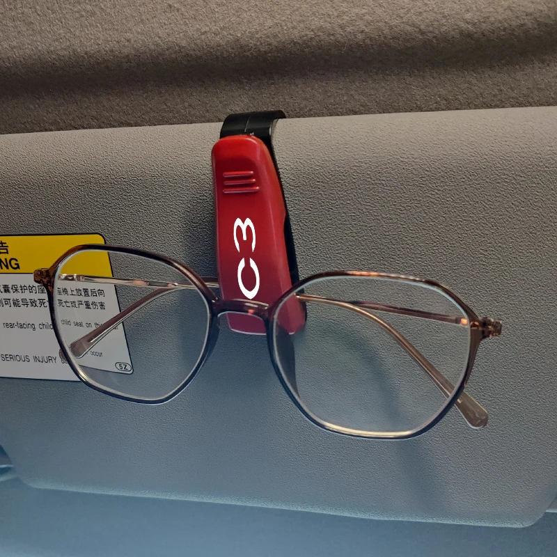 Автомобильный солнцезащитный козырек коробка для очков зажим солнцезащитных