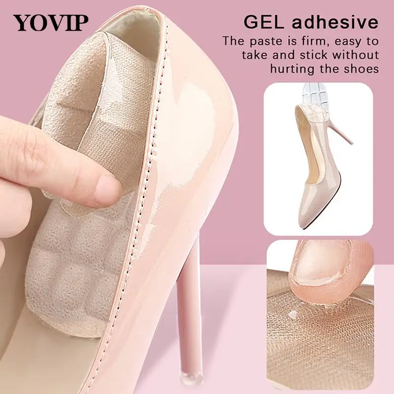 1Pairs Anti-wear Feet Pads Heel Sticker High Heel Cushion Inserts Feet Care Soft Massage Feet Sneaker Shrinking Size Insoles