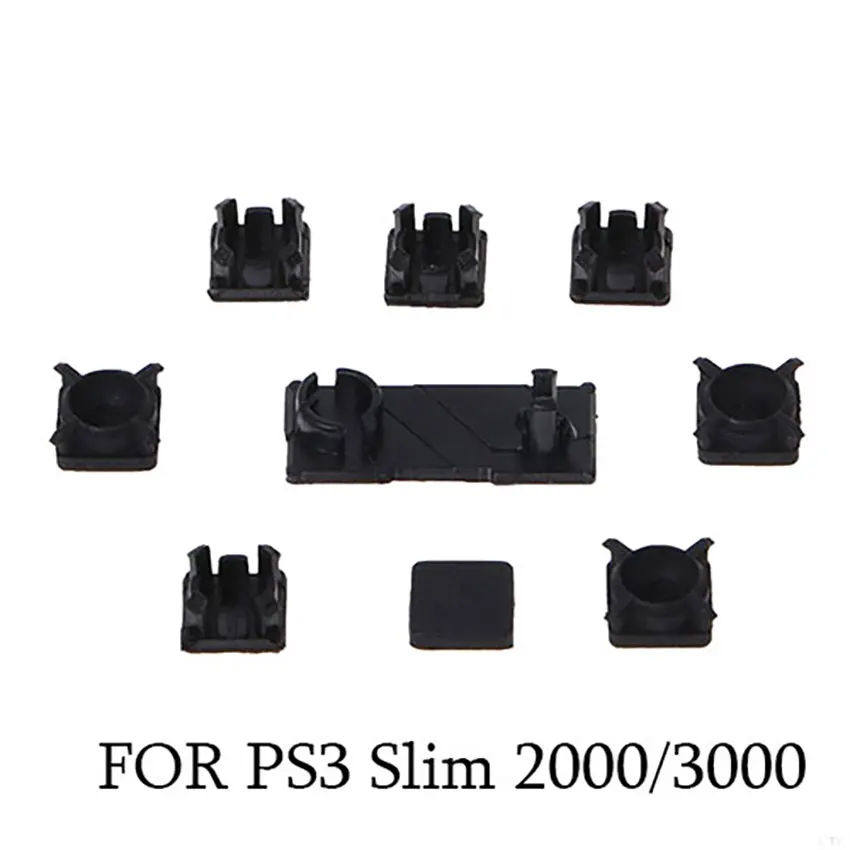 Полный набор винтов для PS2 PS3 Slim 2000 3000 4000 70000 консоли, резиновая накладка на ножку, комплект крепежных винтов, запасные части (art.: 3920bf188ea99) - 3920bf188ea99