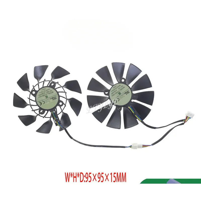 95 мм оригинальная т. 129215 Су DC 12 В 0 5 А для Asus GTX760 780 780ti R9 280 290 280X 290x 390 390x gtx970