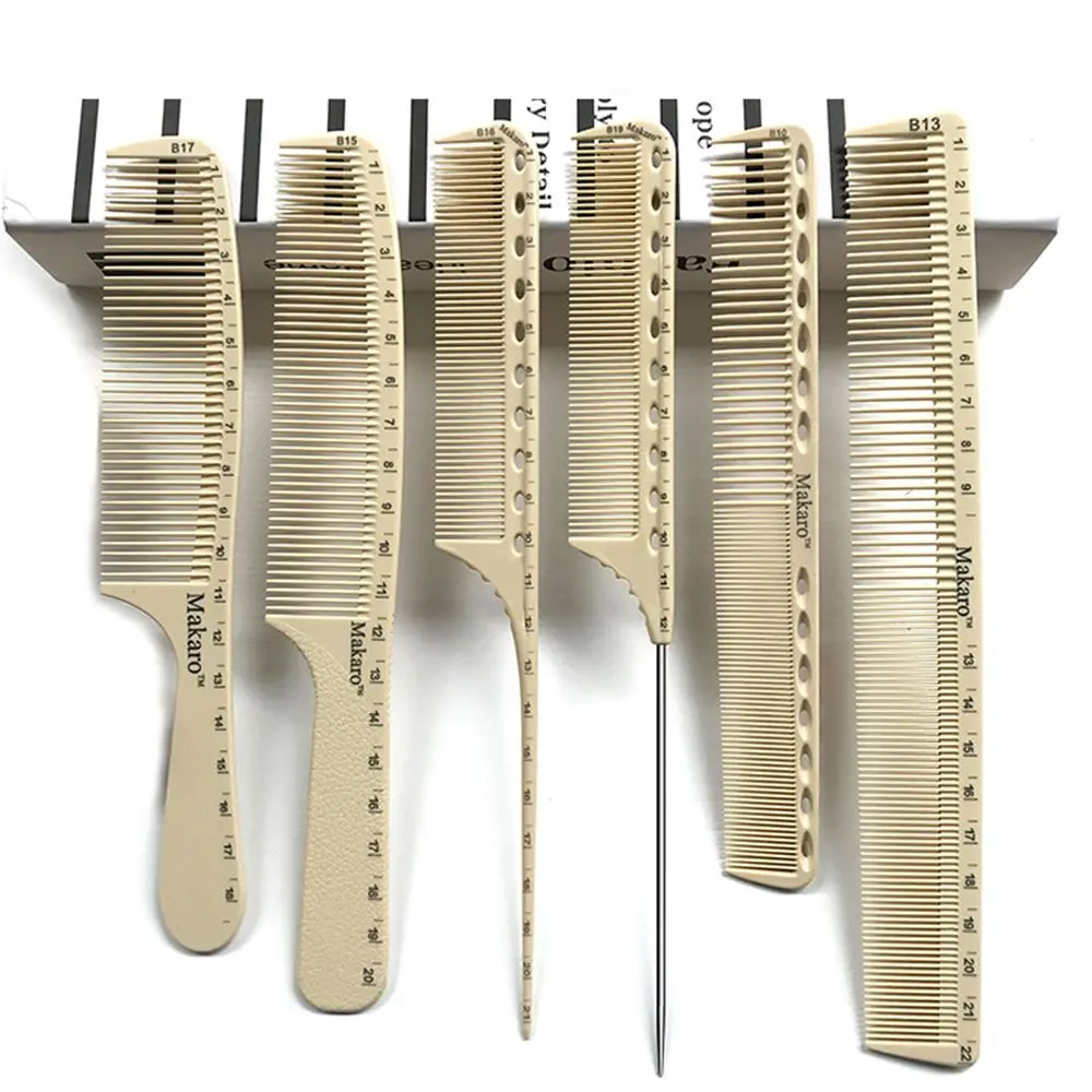 

HEALLOR Hair Tools Plastic Ruler Comb Salon Styling Combs Laser Clear Scale Barber Comb