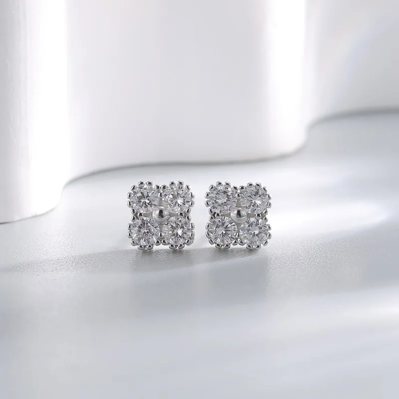 

925 Sterling Silver Women's Earrings Hoops Women Jewelry for Official Store Piercing Luxury Diamond Free Shipping New in 2023