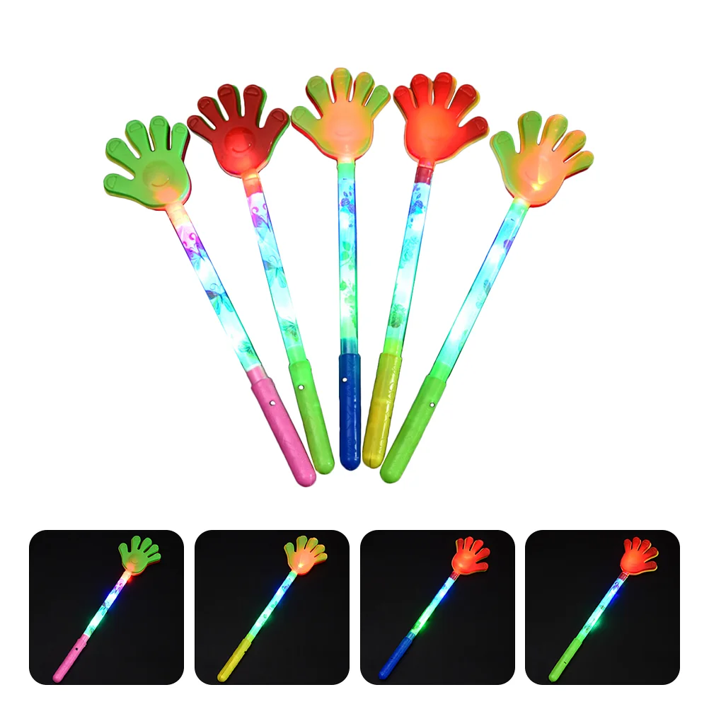 

Party Hand Noise Clapper Maker Glowing Clappersfavors Toys Makers Kids Game Supplieschristmas Lighted Mini Hands Clapping Clap