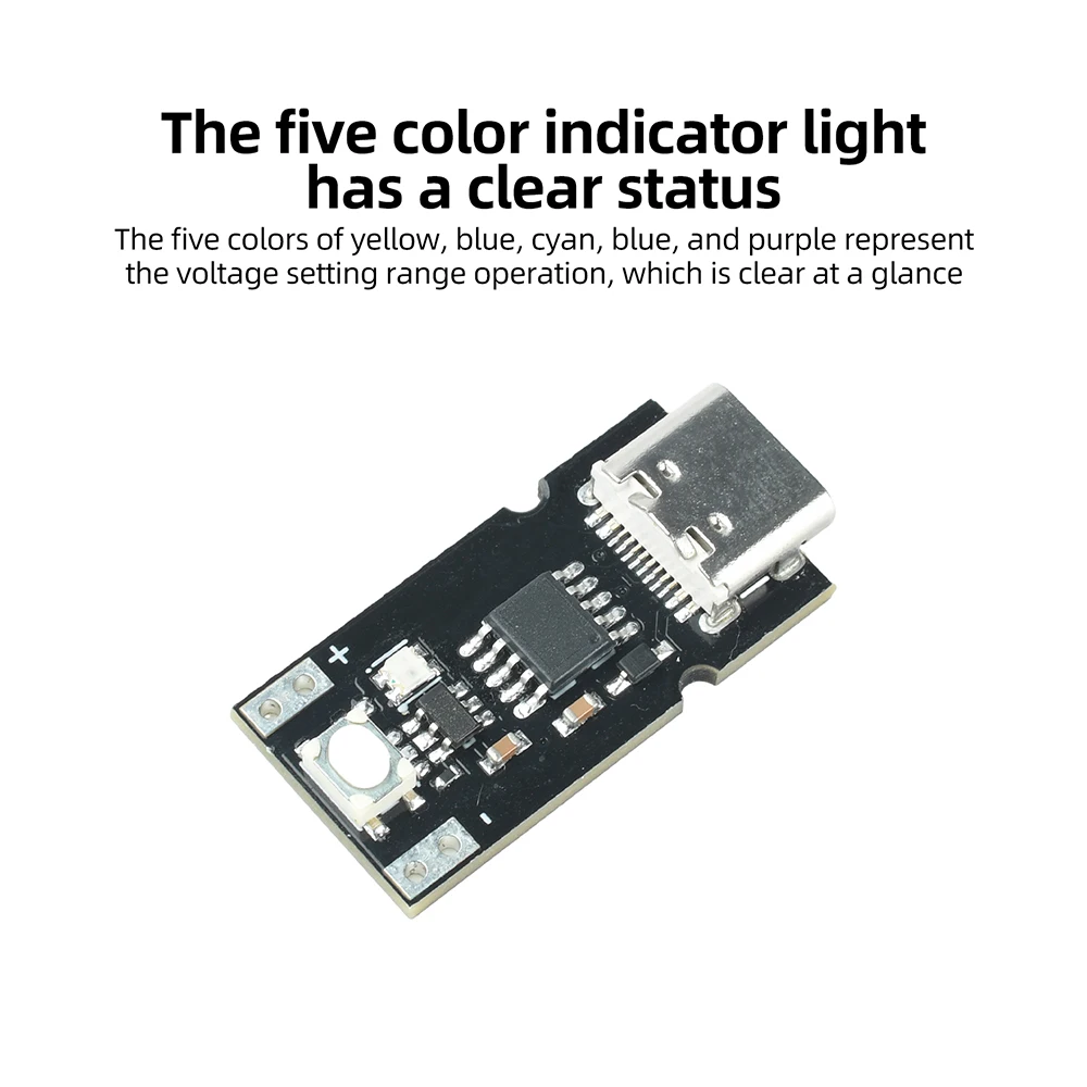 Фото USB Type-C PD QC Deception Board Trigger Fast Charge Module DC 5-20V Регулируемый индикатор модуля зарядки для повышения №2