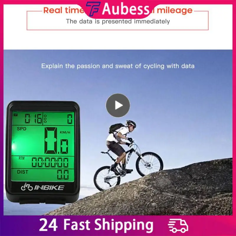 

INBIKE Waterproof Bicycle Riding Odometer Speed Detector Life Lifestyle Sports Outdoors LED Screen Measurable Watch IC321