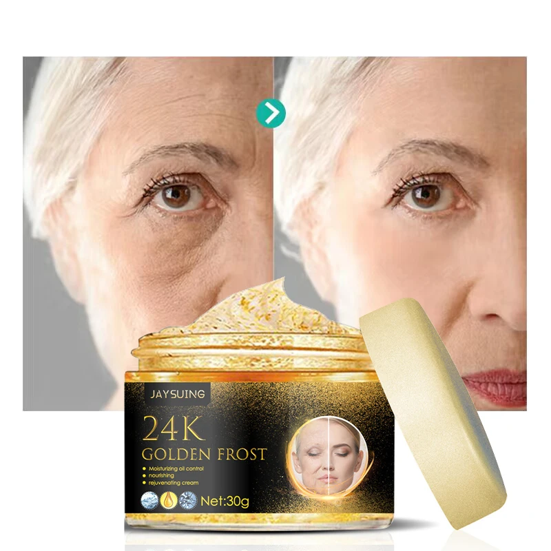 24K Gold Wrinkle Remover Cream Firming Lifting Face Skin Anti-aging Products Fade Fine Lines Moisturizing Brighten Beauty Care