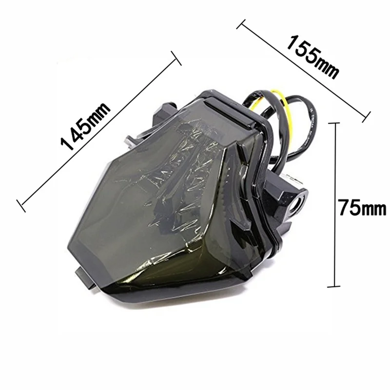 12 В светодиодный задний фонарь для мотоцикла внедорожника трехцветный